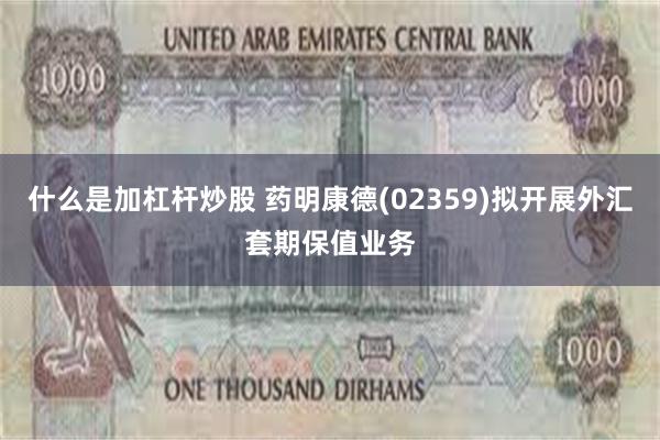 什么是加杠杆炒股 药明康德(02359)拟开展外汇套期保值业务