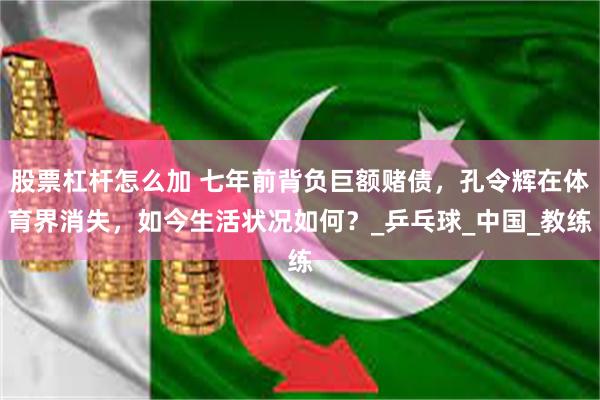 股票杠杆怎么加 七年前背负巨额赌债，孔令辉在体育界消失，如今生活状况如何？_乒乓球_中国_教练