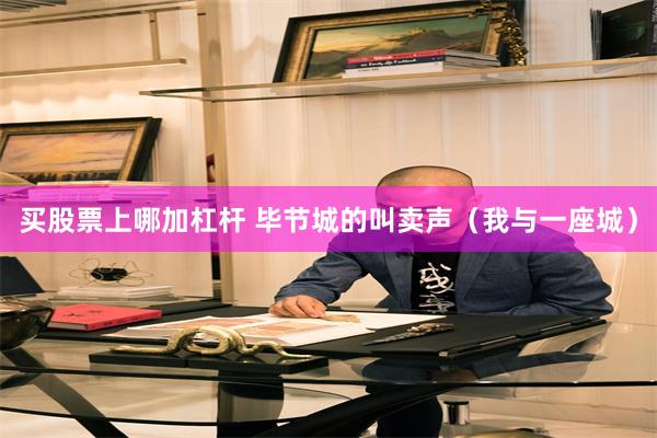 买股票上哪加杠杆 毕节城的叫卖声（我与一座城）